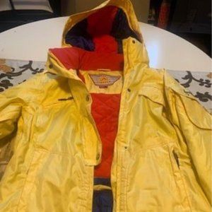 Youth Fire Fly brand bright yellow and very warm Ski/Winter Jacket